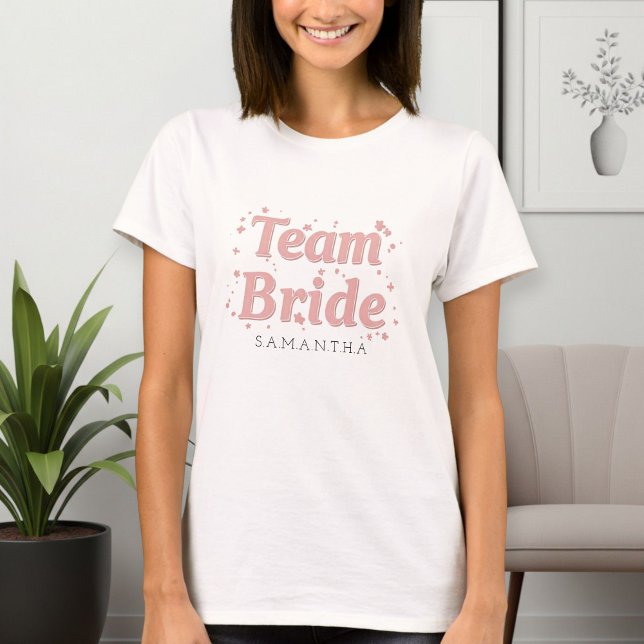 Team Bride T-Shirt for Bridesmaids  (Créateur téléchargé)