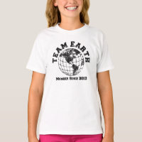 Team Earth : Membre depuis T-shirt 2012