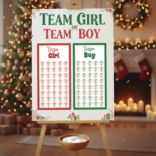 Team Girl: Christmas Gender Reveal Stickers (Créateur téléchargé)