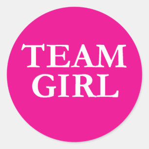 Team Girl - Stickers de révélation de genre