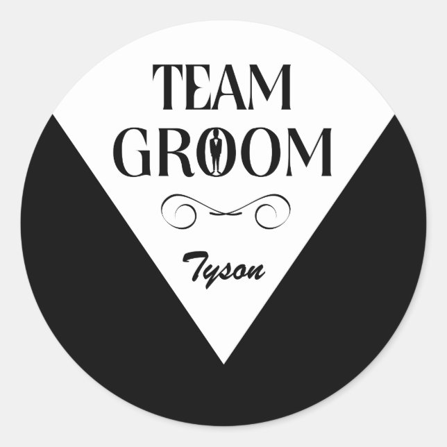 Team Groom - Stickers Groomsmen (Devant)