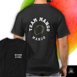 TEAM mangue moderne gymnase tshirt EDITABLE nom