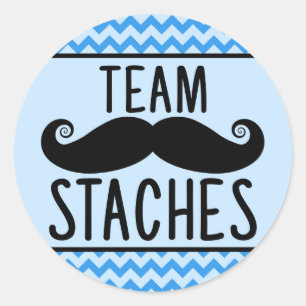 Team Staches genre révéler des autocollants