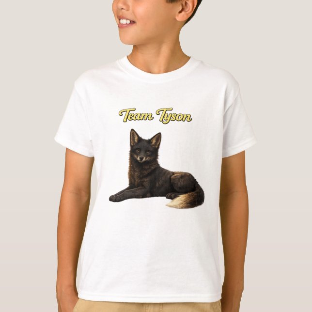 Team Tyson the Fox kids T-shirt (Devant)