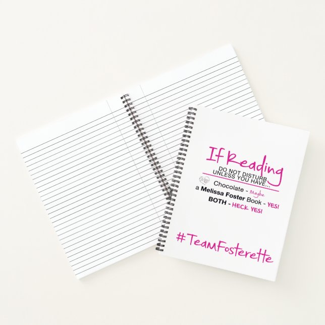 #TeamFosterette Ne Dérangez Pas Le Carnet - 8,5 x  (Intérieur)