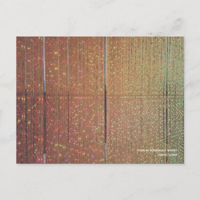 TeamLAB sans frontières Exposition Tokyo Carte pos (Devant)