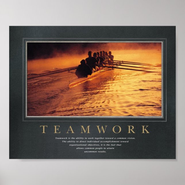 Teamwork Powerful Poster (Devant)