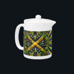Teapot aux couleurs jamaïcaines design<br><div class="desc">Ajoutez une touche de couleur et de culture à votre collection de thé avec notre théière qui présente un design abstrait moderne aux couleurs jamaïcaines vibrantes ! Cette théière n’est pas seulement un élément fonctionnel de cuisine, c’est une célébration artistique du riche patrimoine jamaïcain. Le design abstrait et audacieux, imprégné...</div>