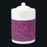 Teapot avec chou violet<br><div class="desc">Teapot avec photo originale de chou violet</div>