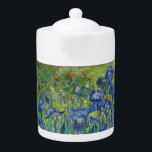 Teapot avec les Irises de Van Gogh<br><div class="desc">Impression des Iris de Van Gogh</div>