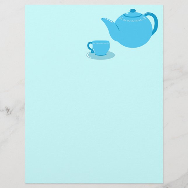 Teapot bleu classique (Devant)