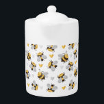 Teapot imprimé Motif abeille<br><div class="desc">Teapot imprimé Motif abeille</div>