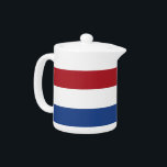 Teapot Pays-Bas Flag<br><div class="desc">Élégante théière avec Drapeau de Pays-Bas. Ce produit est personnalisable.</div>