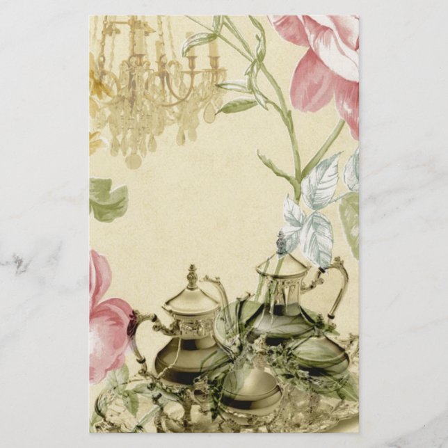 Teapot Tea Party Paris Floral (Devant)