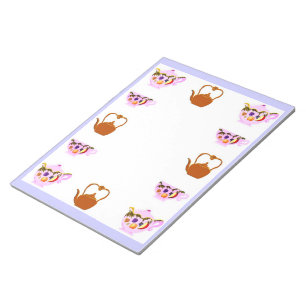 Teapot, Teapup Et Bloc-Notes En Cuivre