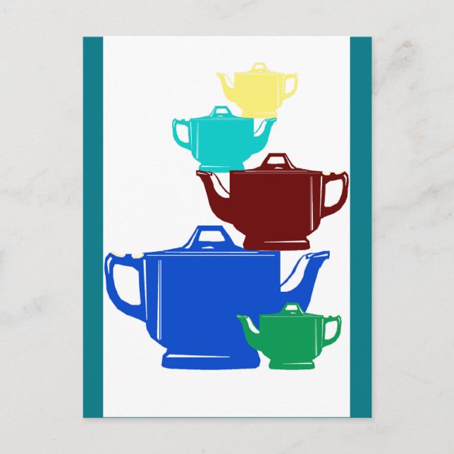Teapots - Cartes postales (Devant)