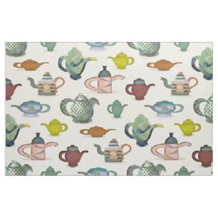 Teapots - des pots de thé peints sur tissu