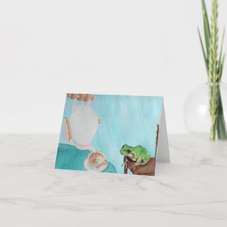 Teatime avec Frederick : Carte de voeux 4"x5.6"