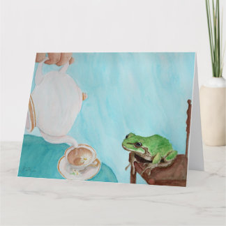 Teatime avec Frederick : Carte de voeux 8.5"x11"