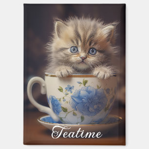 Teatime Kitten Magnet