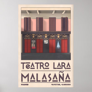 Teatro Lara décoration murale façade vintage du th