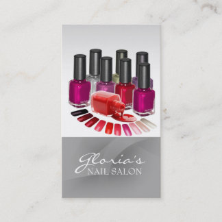 Technicien de clou gris Cartes de visite