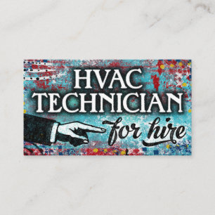 Technicien HVAC pour l'embauche de Cartes de visit