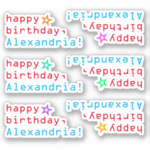 Technicien "joyeux anniversaire" + Autocollants de