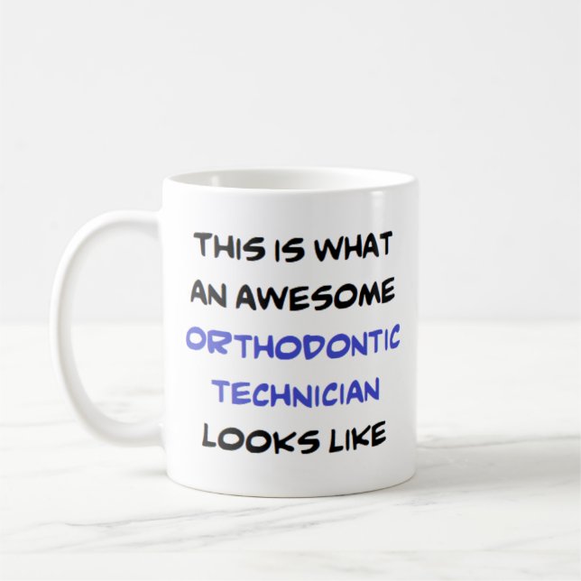 technicien orthodontique, énorme Mug (Gauche)