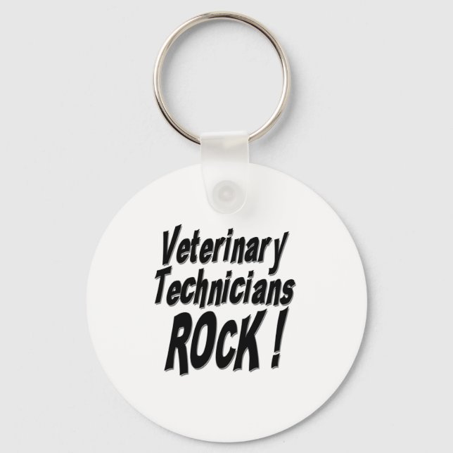 Techniciens vétérinaires Rock! Porte-clés (Recto)