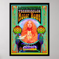 Technicolor Motor Home Band Poster Design