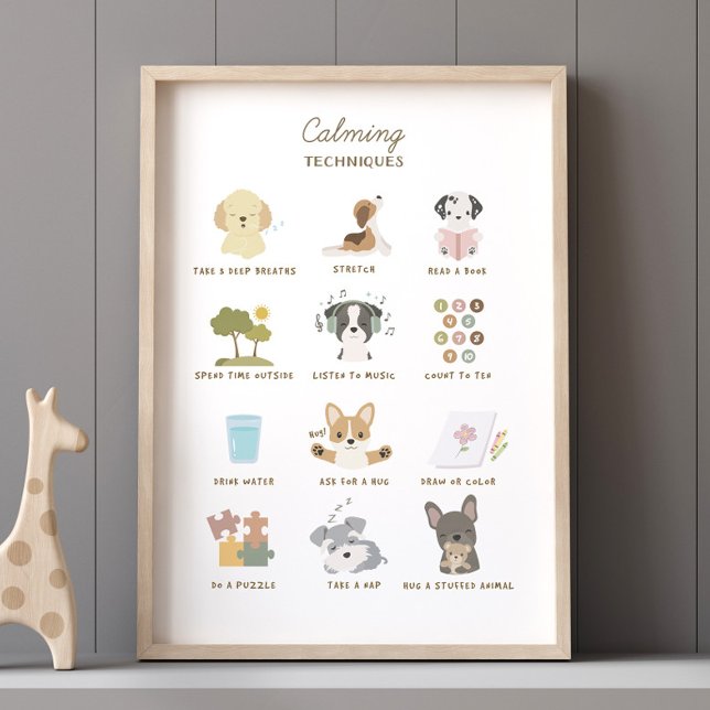 Techniques de calme Poster Enfants Décor de la sal (Créateur téléchargé)