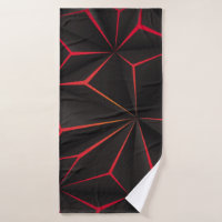 techno futuriste Abstrait en polygone noir