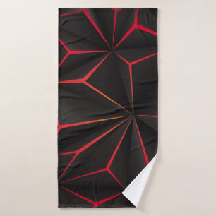 techno futuriste Abstrait en polygone noir