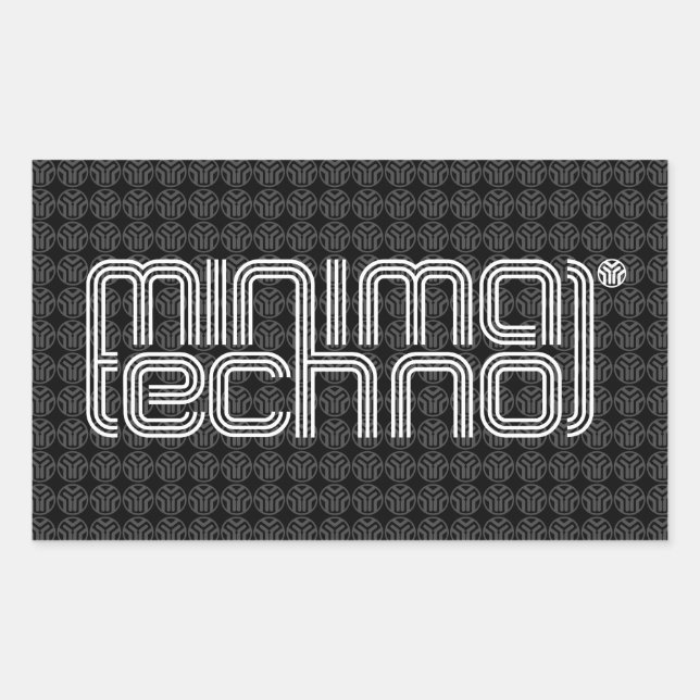 Techno minimal - Sticker (Devant)