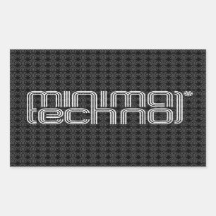 Techno minimale - autocollant