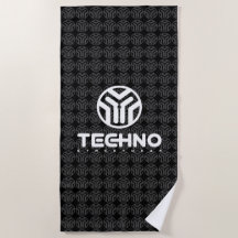 Techno Streetwear - logo - serviette de plage