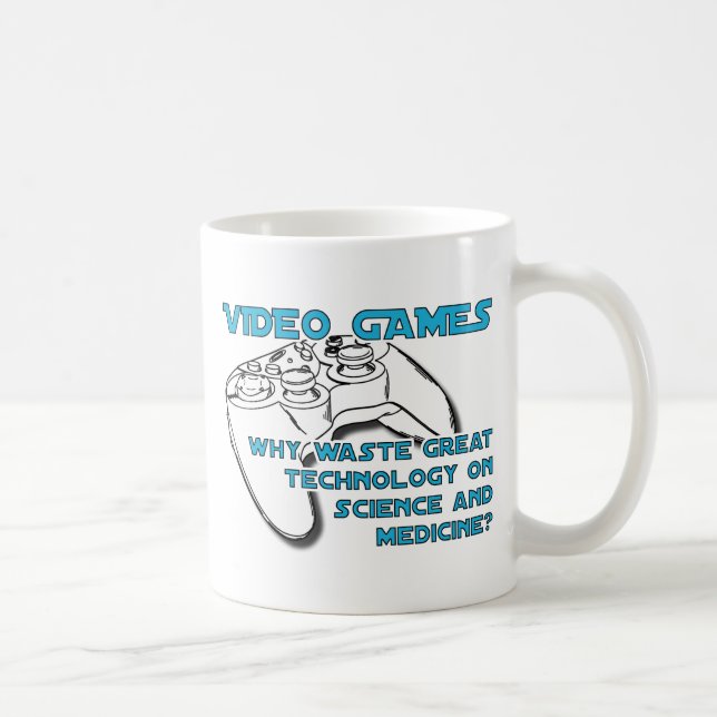 Technologie de jeu vidéo Mug drôle Humour (Droite)