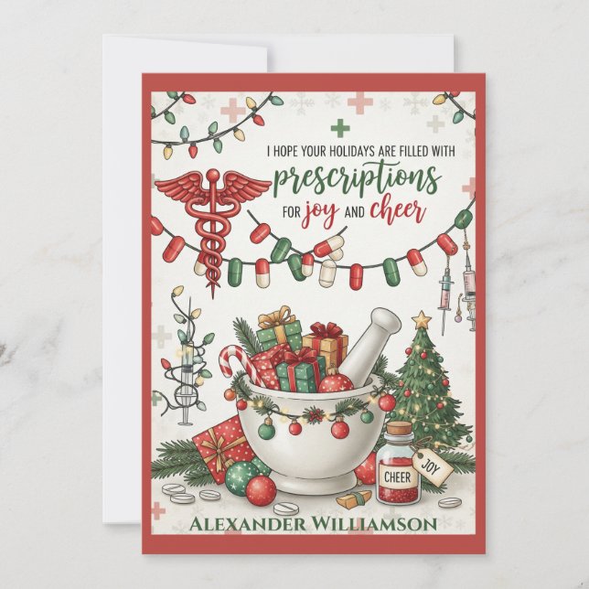 Technologie de la pharmacie et infirmière carte de (Devant)