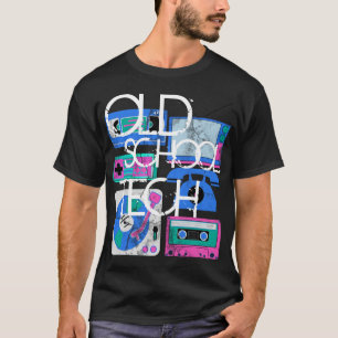 Technologie de vieille école, T-shirts 80s noir