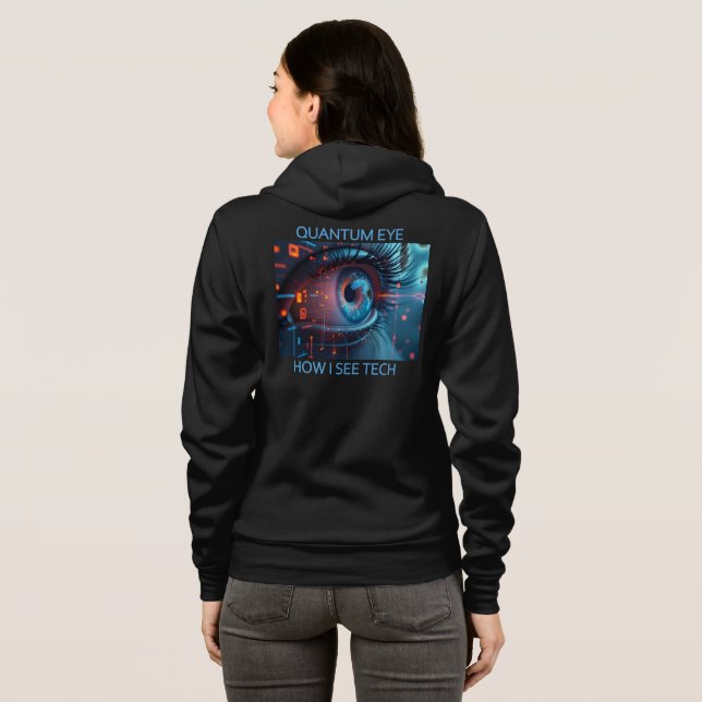 Technologie Quantum Eye femme Bella sweat à capuch (Dos entier)