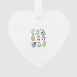 Technologue échographie bonbons lapins Groovy Pâqu