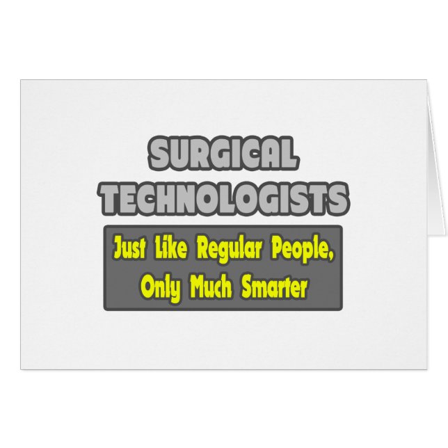 Technologues chirurgicaux ... Plus intelligent (Devant horizontal)