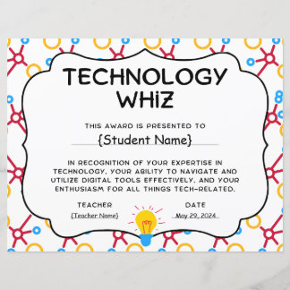 Technology Whiz Prix de la reconnaissance étudiant