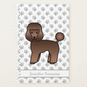 Teckkel jouet brun Caniche Mignon Chien de dessin 