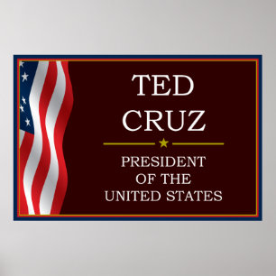 Ted Cruz pour le Président V3 Poster