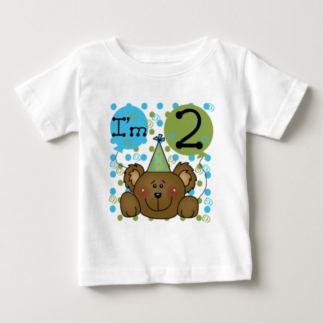 Teddy Bear 2nd Birthday Tshirts et cadeaux (Devant)