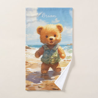 Teddy Bear Art Beach Serviette pour enfants
