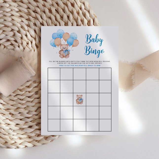 Teddy Bear Baby Bingo Carte de jeu (Créateur téléchargé)