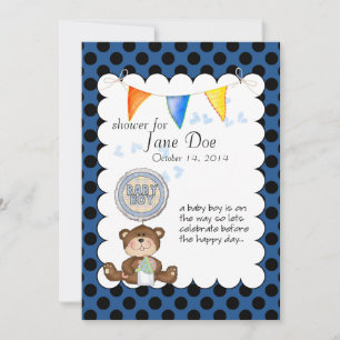 Teddy Bear Baby Show Invitation